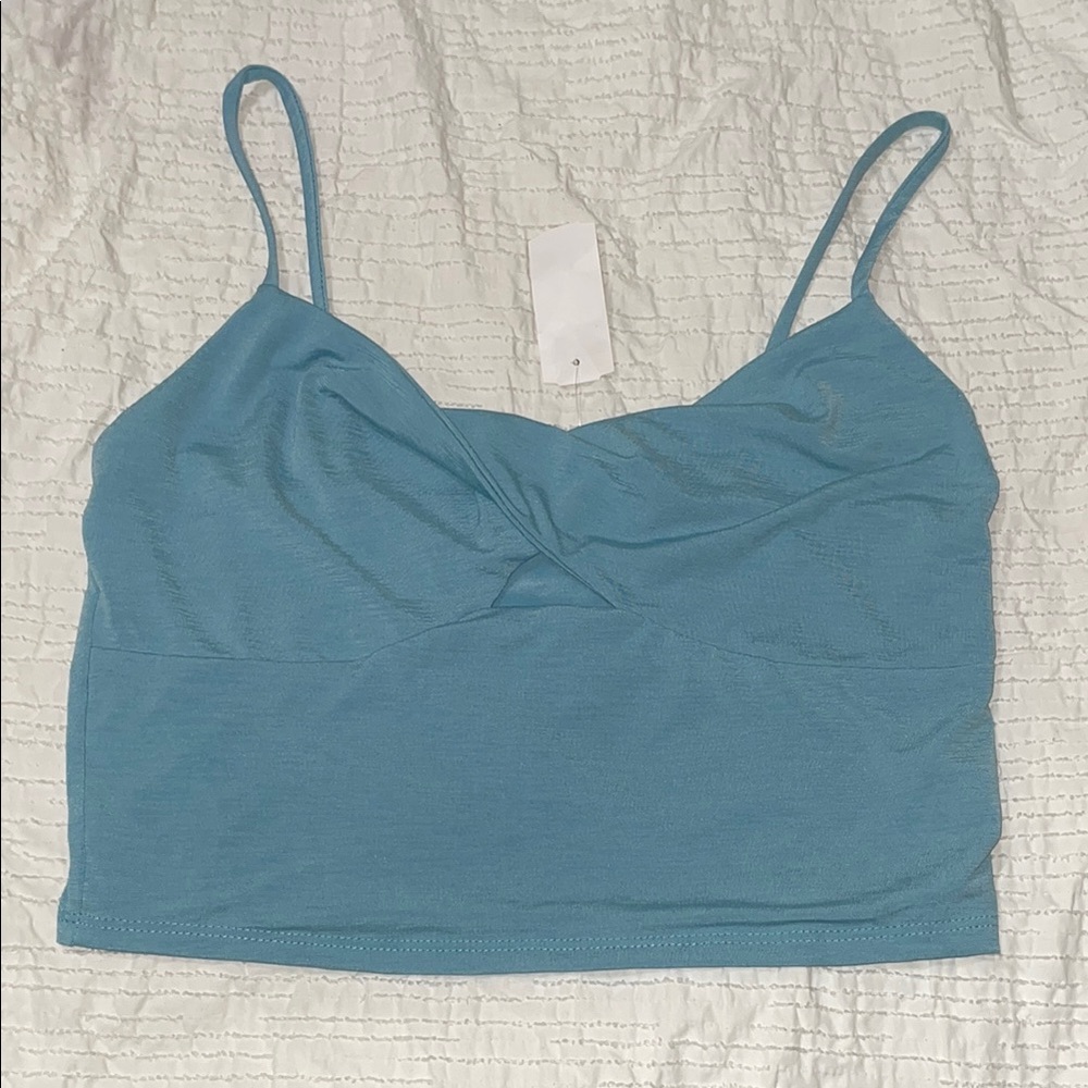 Misty rose Blue Twist Front Camisole